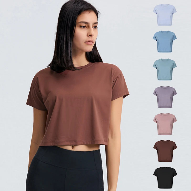 Women’s Seamless Quick Dry Short Sleeve Shirts