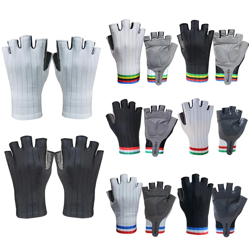 New Men Women Pro Aero Half Finger Outdoor Road Bike Cycling Gloves