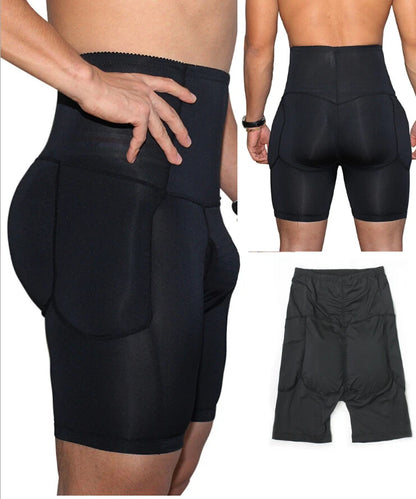 Mens Seamless Compression Shapewear Boxer Briefs