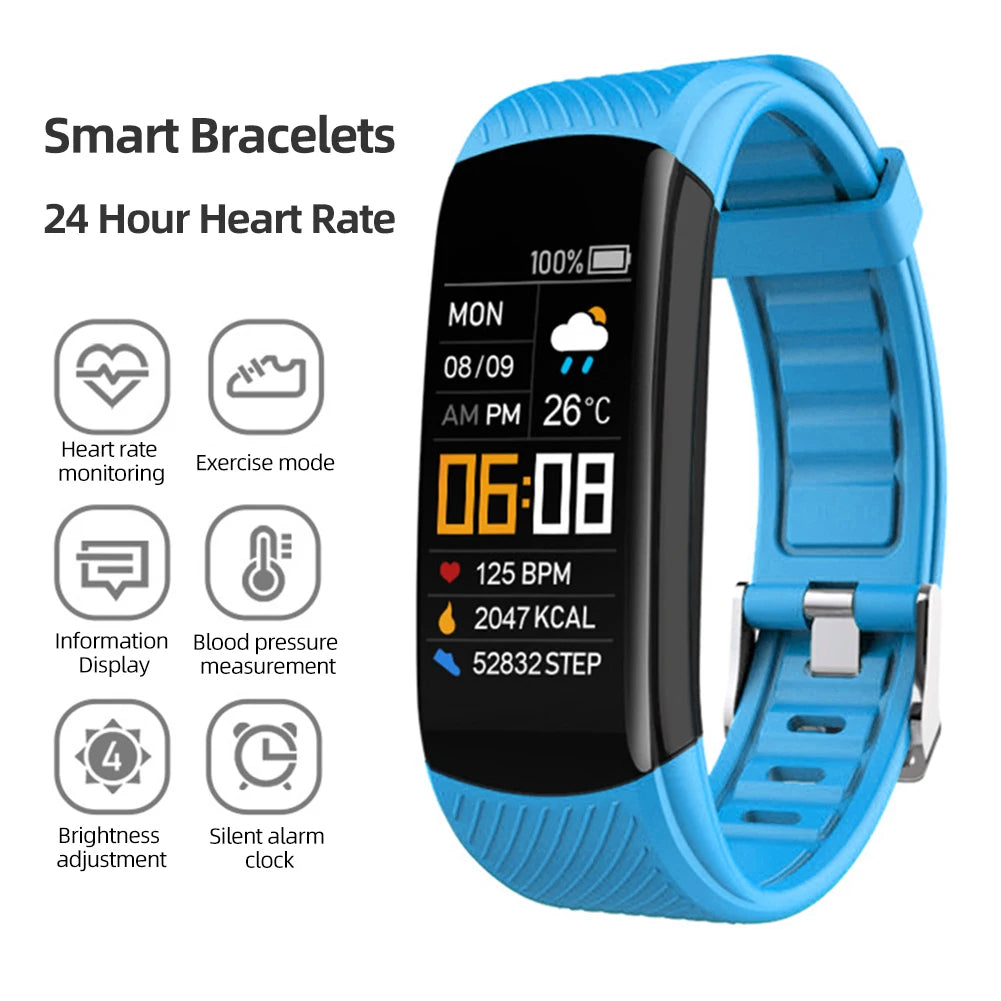 Brand New Waterproof Heart Rate/Sleep/Steps/Fitness Tracker Smart Watch For Android & IOS