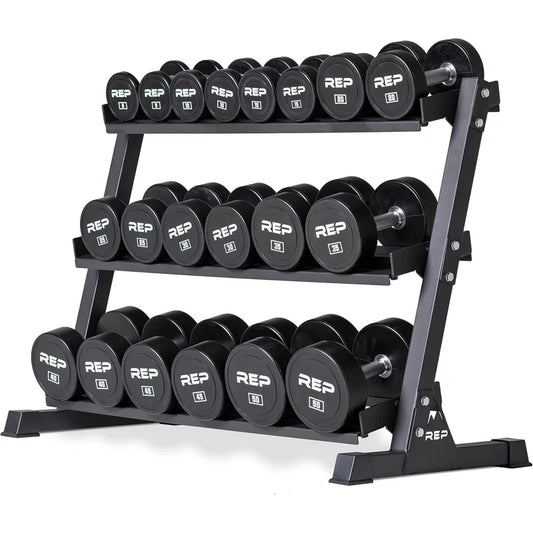 3 Tier Fitness Dumbbell Rack