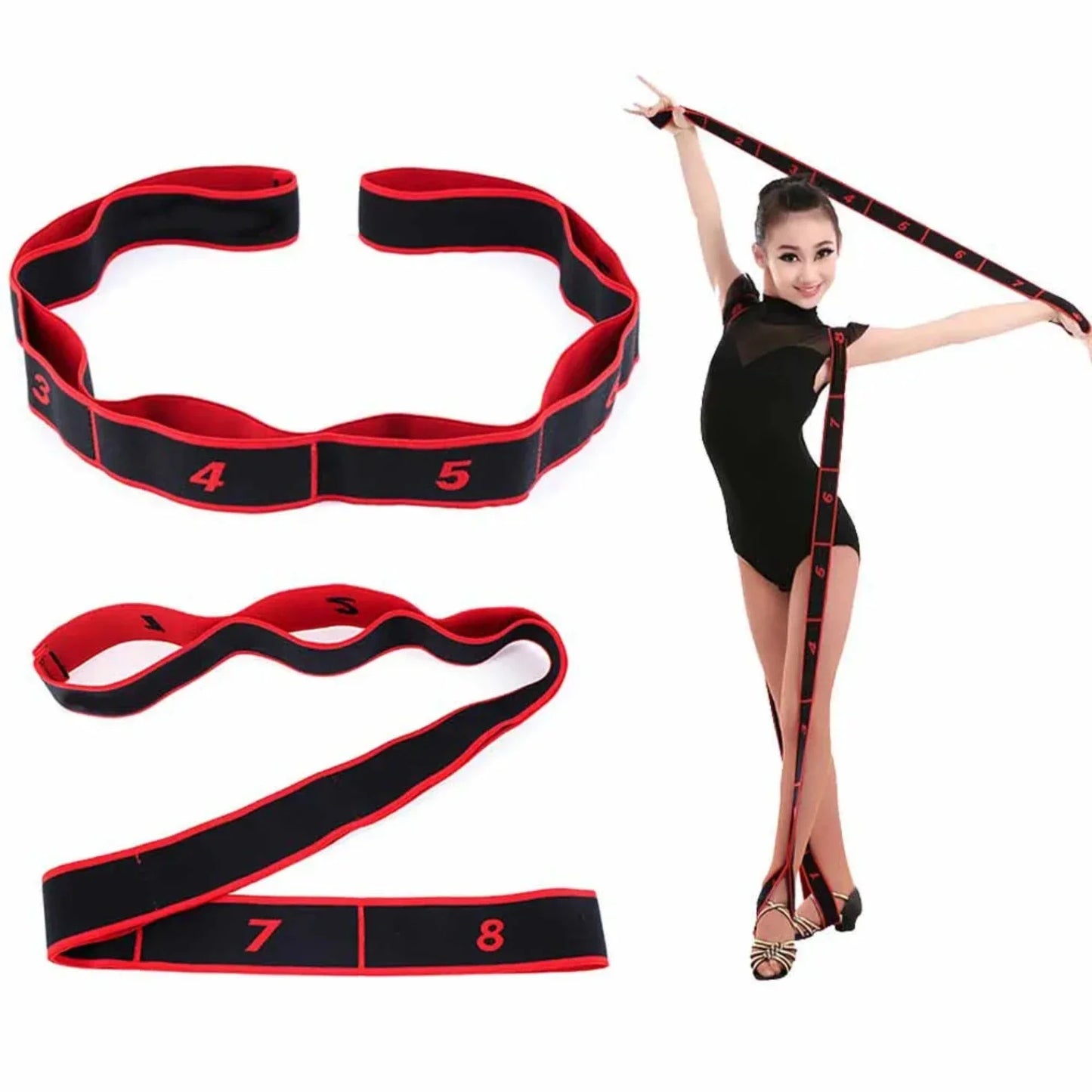 Yoga Fitness Exercise Band With Number