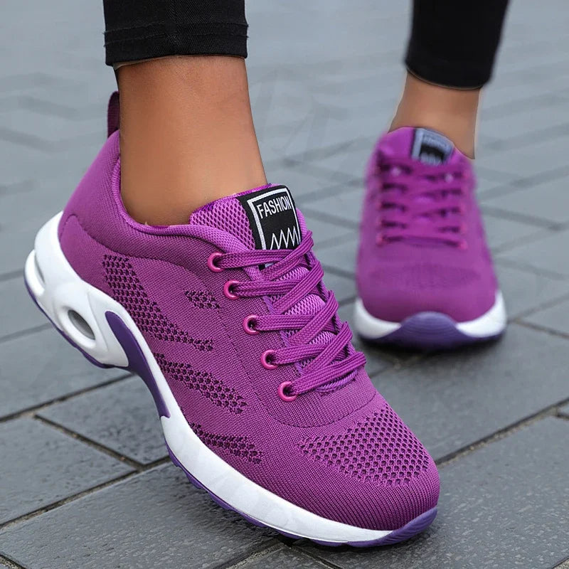 Women's Breathable Air Cushion Colorful High Quality Running Sneakers