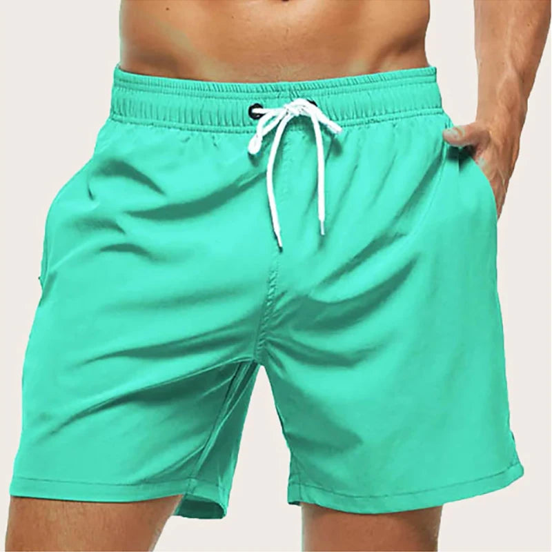 Men's Quick Dry Drawstring Swimming Shorts Trunks