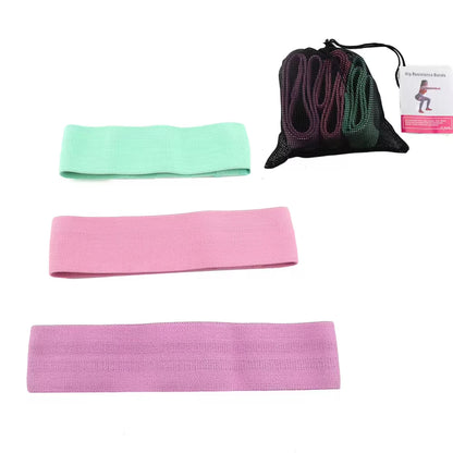 New 3pc Elastic Rubber Resistance Bands