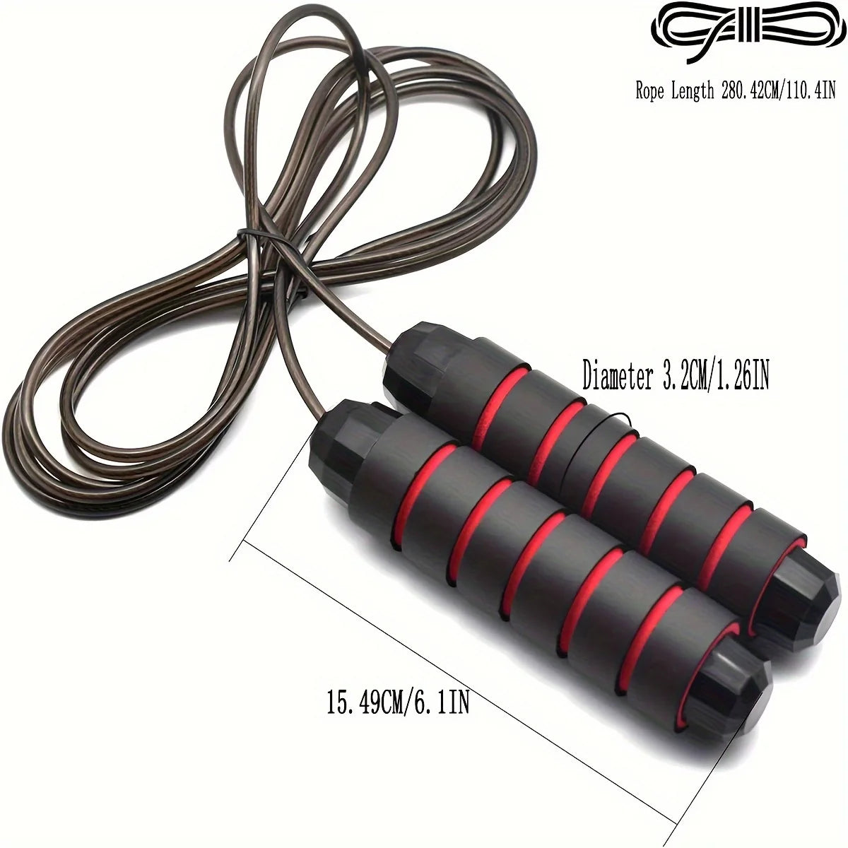 Adjustable Jump Rope For Fitness Speed Training & Weight Loss