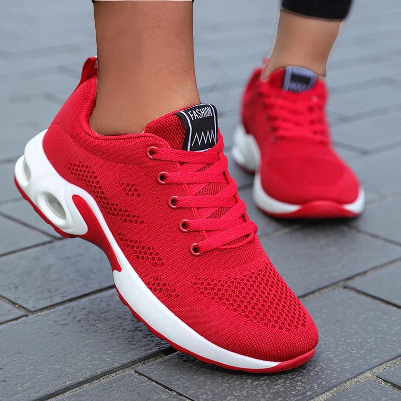 Women's Breathable Air Cushion Colorful High Quality Running Sneakers