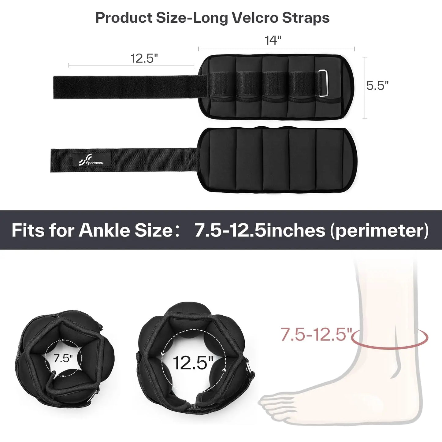 A Pair Of 10lb Adjustable Ankle/Wrist Weights