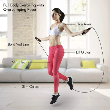 Adjustable Jump Rope For Fitness Speed Training & Weight Loss