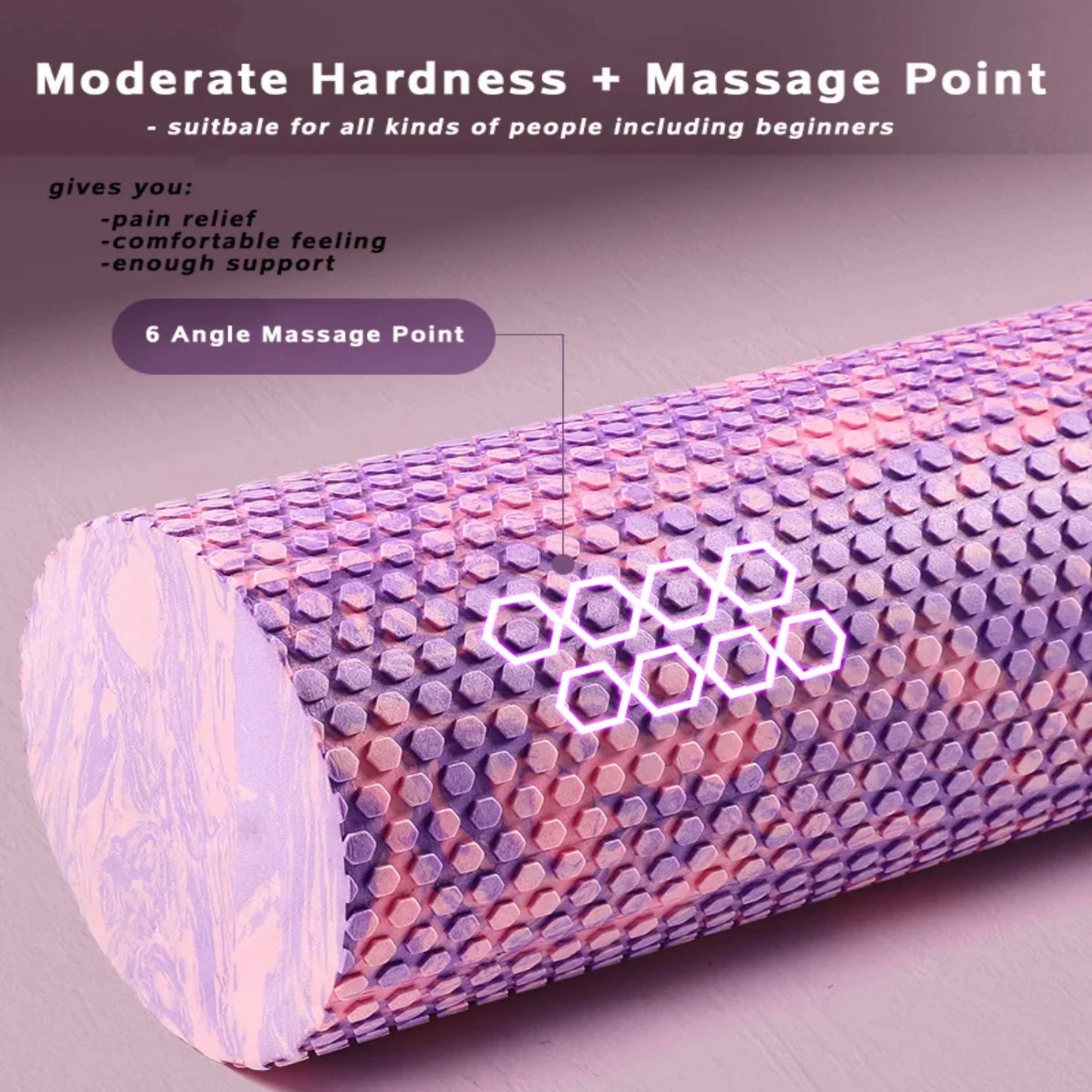 Yoga Foam Roller 30/45/60/90cm for Muscle Relaxation