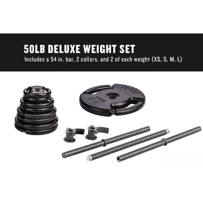 High Quality Deluxe Barbell Set (includes the Bar)