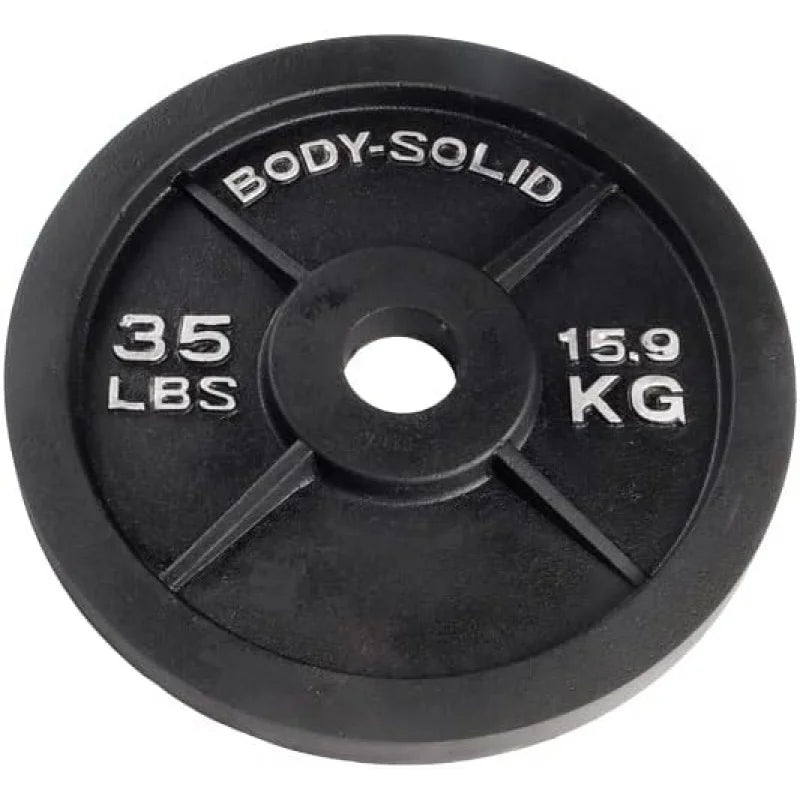 Cast Iron Body-Solid Weight Set with Bar