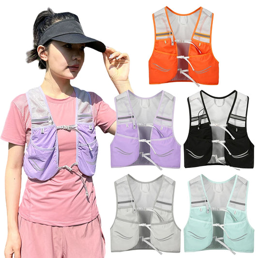 Unisex Ultralight Outdoor Hydration Vest For Trail Running/Marathons/Cycling & Hiking