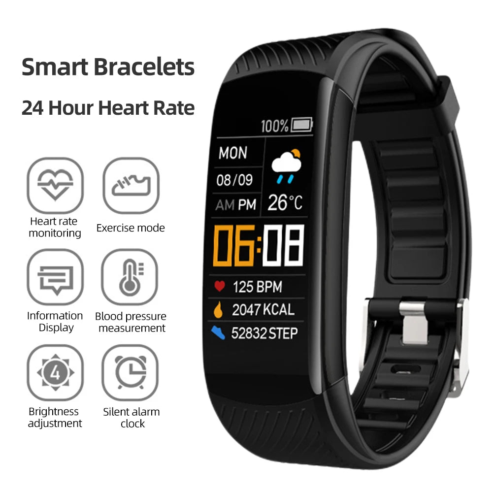 Brand New Waterproof Heart Rate/Sleep/Steps/Fitness Tracker Smart Watch For Android & IOS