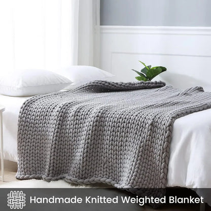 15 Pound Knitted Weighted Warm Blanket 60''x80''