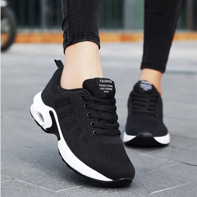 Women's Breathable Air Cushion Colorful High Quality Running Sneakers