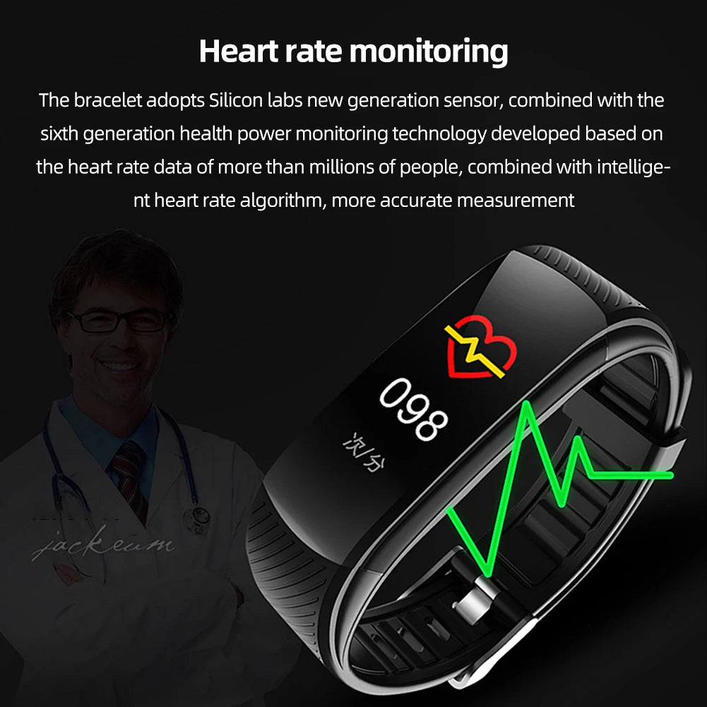 Brand New Waterproof Heart Rate/Sleep/Steps/Fitness Tracker Smart Watch For Android & IOS