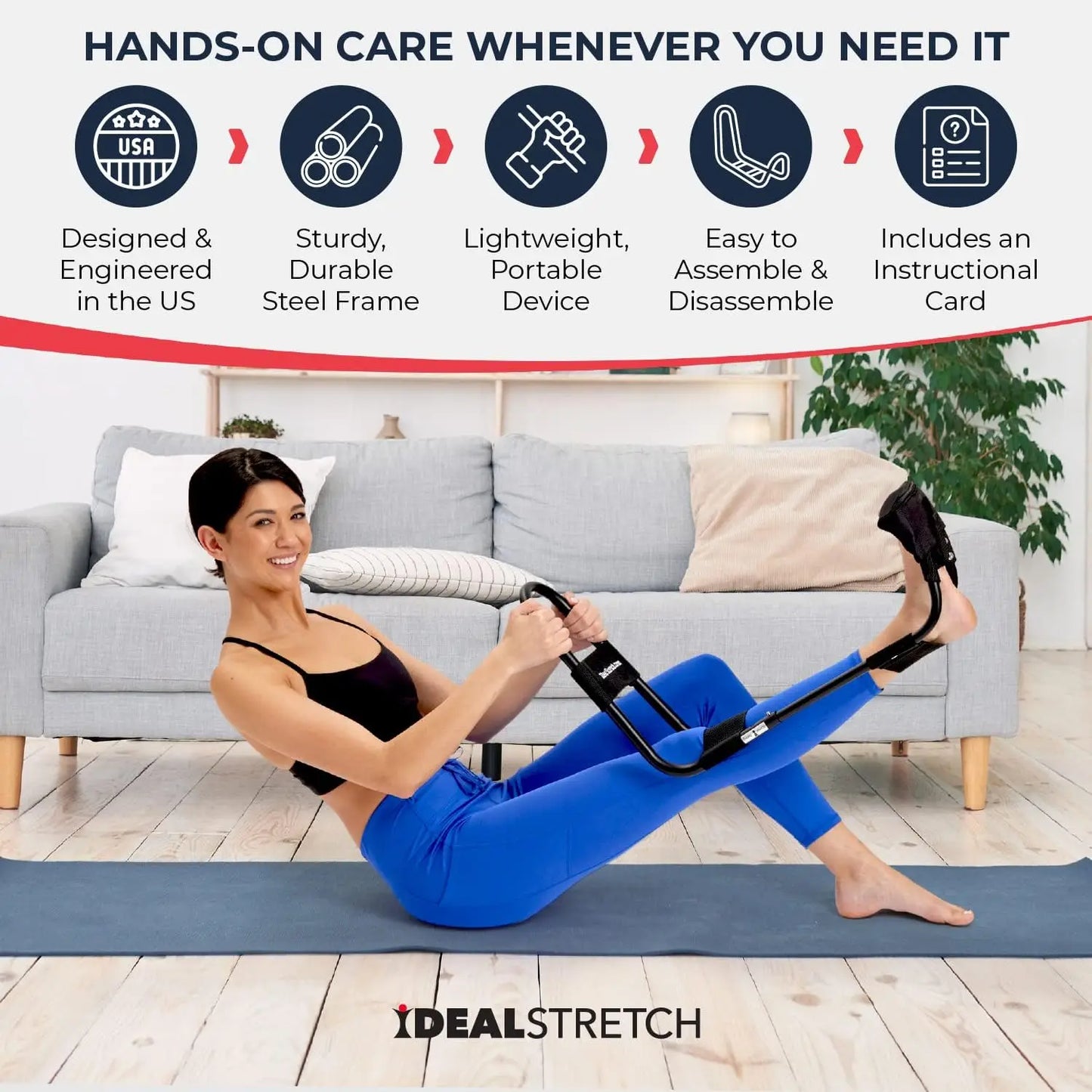 Original Hamstring & Calf Stretcher/ Reduces Pain & also Provides Deep Knee Stretch