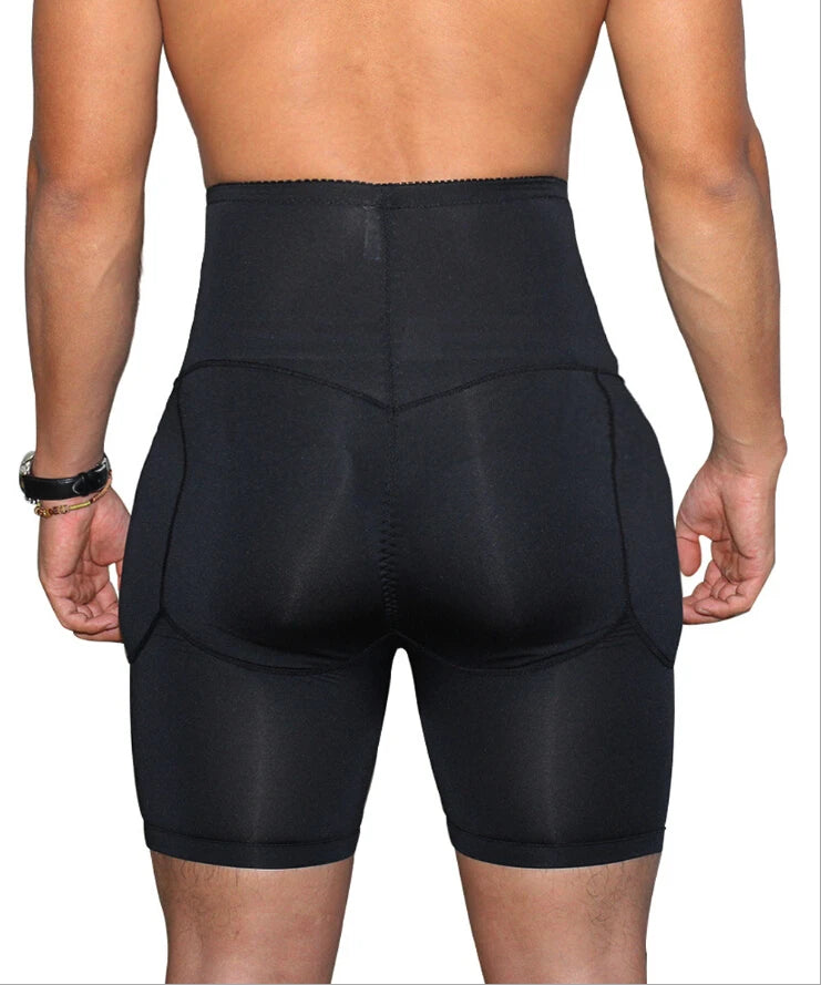 Mens Seamless Compression Shapewear Boxer Briefs