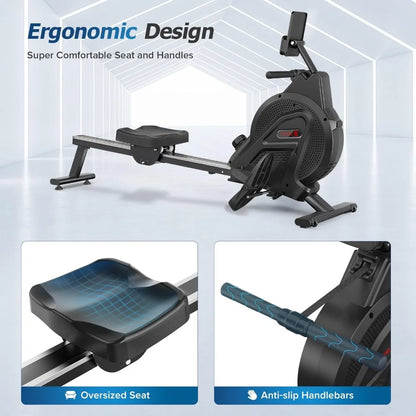 Professional Competition Steel Magnetic Rowing Machine for Home Use