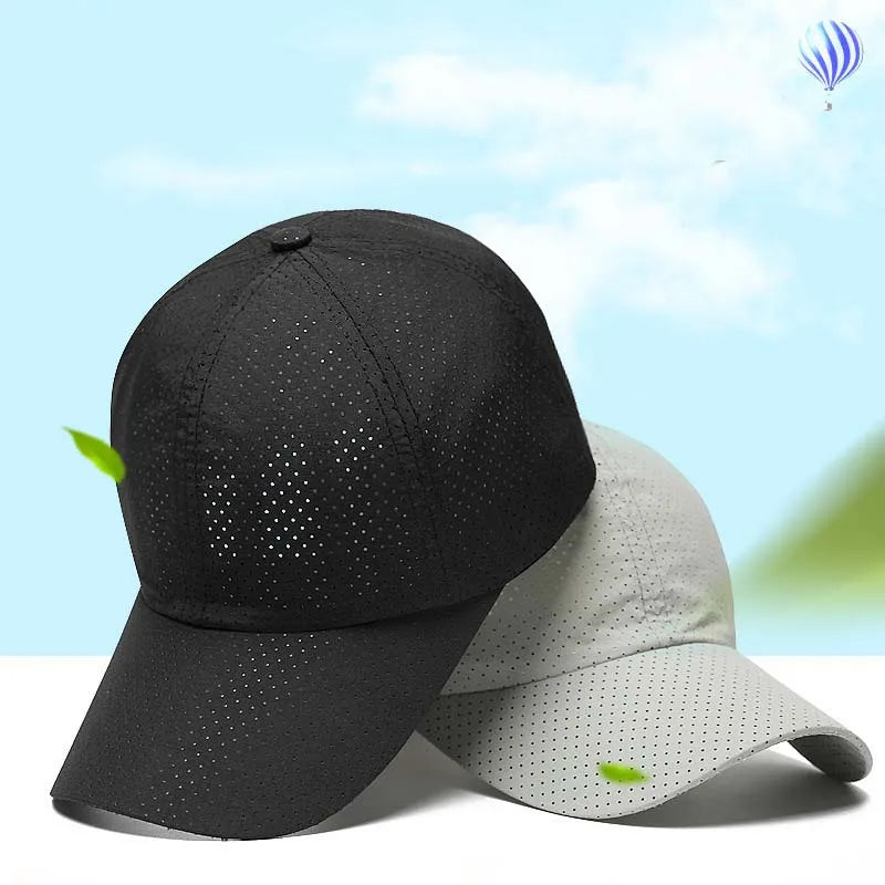 Mens & Women's Breathable Baseball,Golf,Tennis,Running Hiking,Camping Solid Thin Mesh Quick Dry Hat